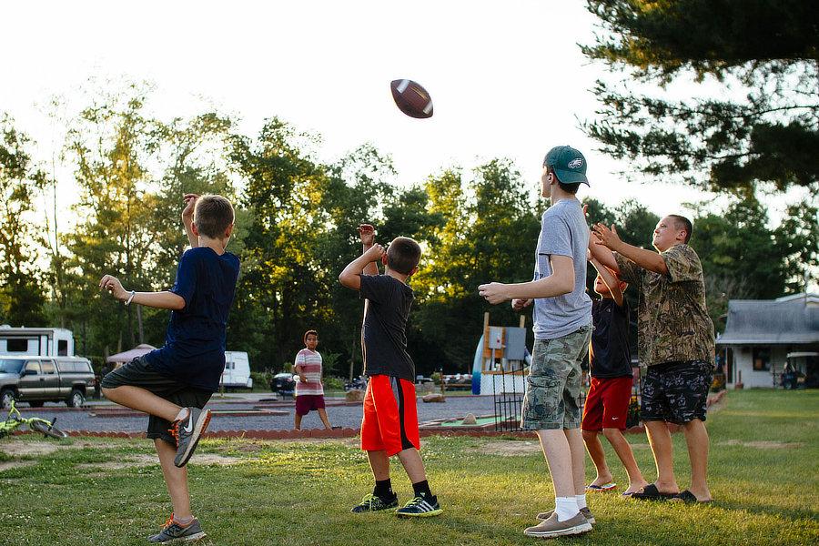 Kids Playing football